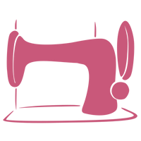 Pink sewing machine icon