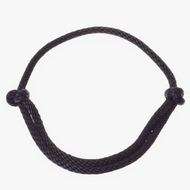 Cordéo noir pour Hobby Horse de LarDen en corde noire tressée avec un nœud de chaque côté