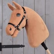 Build your horse by LarDen: a plain light brown Hobby Horse without a mane, in a black halter on a wooden stick